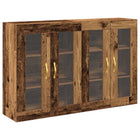 Buffetkast 2 stuks gerecycled hout 69,5x34x90 cm bruin