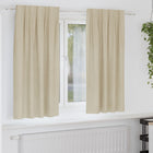 Verduisterende gordijnen 2 stuks crème 140x175 cm fluweel