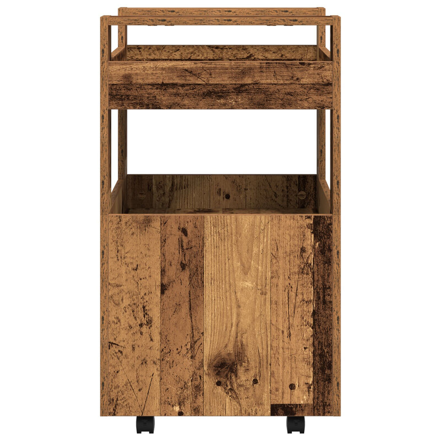 Keuken Trolley 60X45X80 Cm Bewerkt Hout Oude Hout