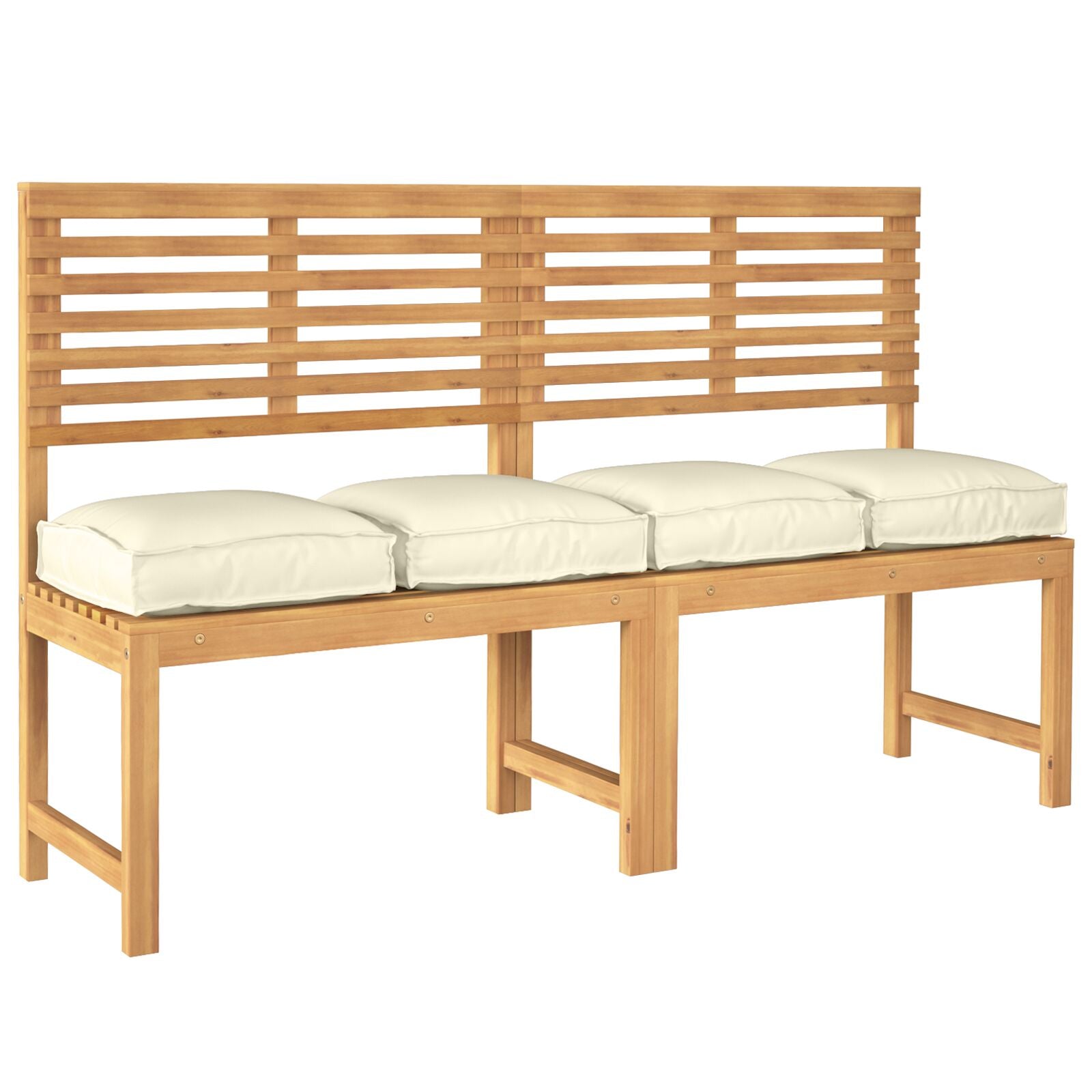 Palletkussens Voor Zitplaatsen 4 Stuks 40X40X8 Cm Oxford Stof Crème