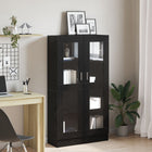 Bookcase Black Oak 82.5 x 30.5 x 150 cm Engineered wood