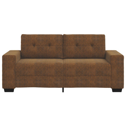 Loveseat Sofa Faux Leer Donkergrijs 140 cm 140 cm