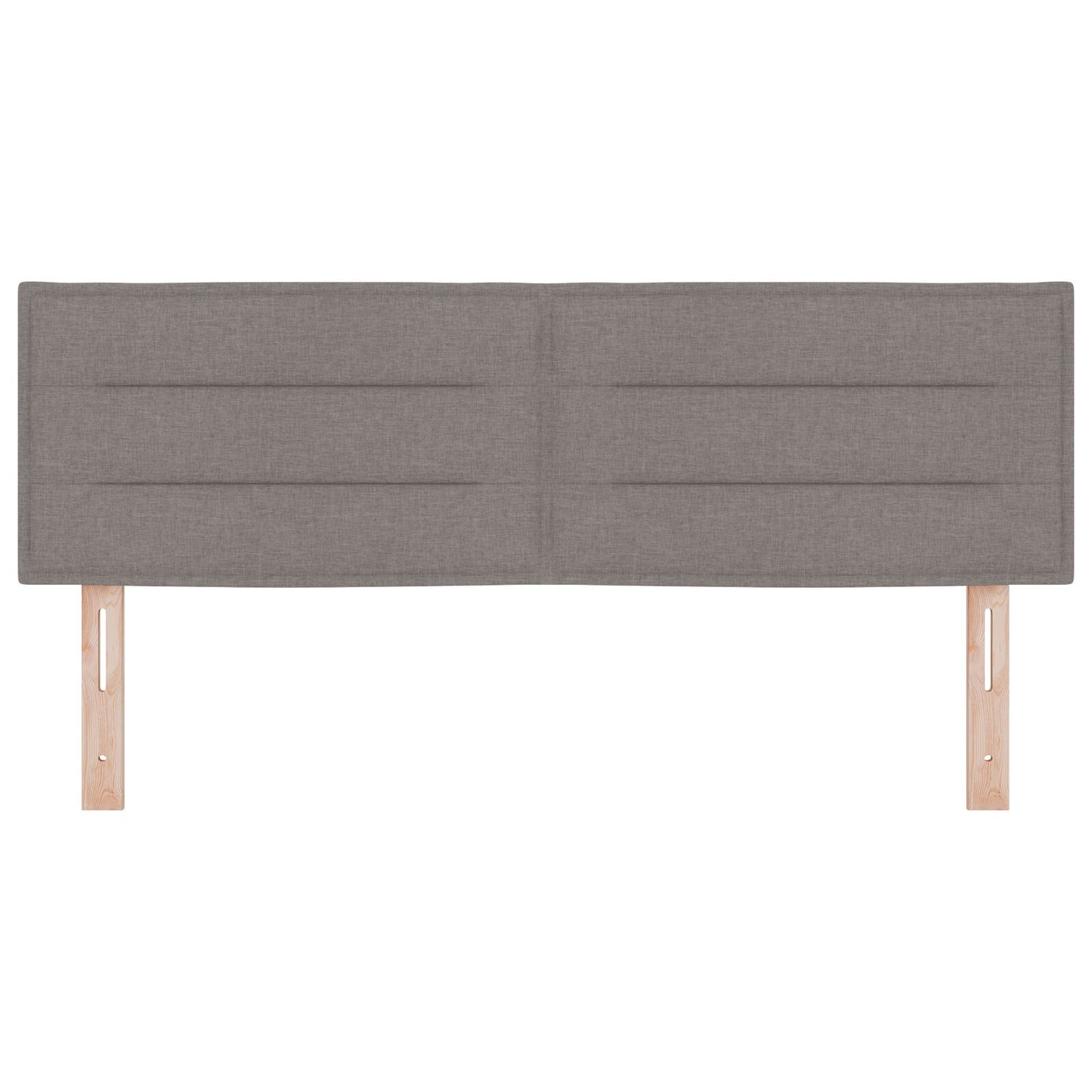Hoofdbord Lijnen Ontwerp Stof Taupe 160 cm Lage hoofdbord