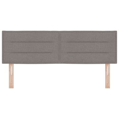 Hoofdbord Lijnen Ontwerp Stof Taupe 160 cm Lage hoofdbord