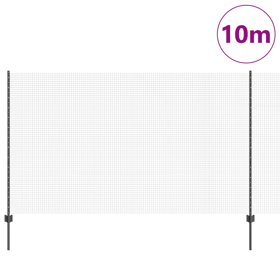 Gelast Draadhek Met 10 U Palen Grijs 1.4X10 M Staal