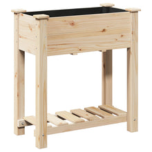 Tuinbak Met Plank 71X37X76 Cm Massief Vurenhout 71 x 37 x 76.5 cm