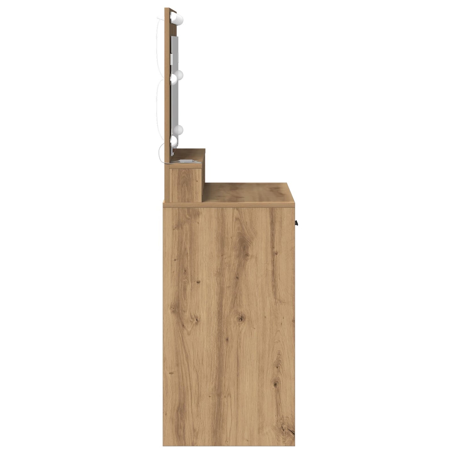 Kaptafel Met Led-Verlichting In 79 x 41 x 135 cm Artisan eiken