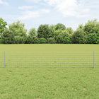 Hek met paal 0,4 x 10 m staal zilver