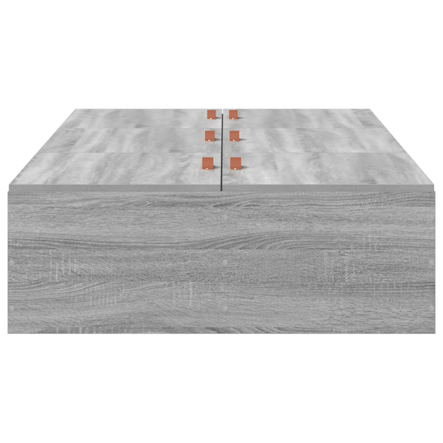 Opbergbedframe Grijs Sonoma 80 x 200 cm