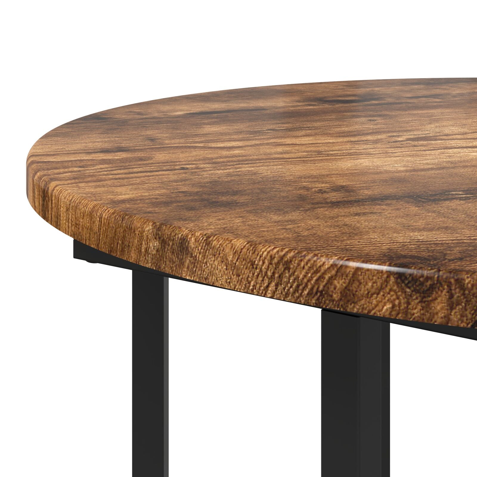 Bijzettafel 2 Stuks Geengineerd Hout En Metaal Gerookt eiken