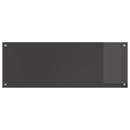 Keuken Achterwand 110X40X0,6 Cm Gelaagd Glas Donkergrijs 110 x 40 cm