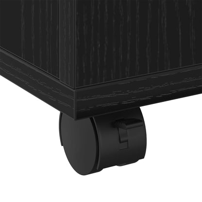 Salontafel Zwarte Eik 60X60X38 Cm Geengineerd Hout