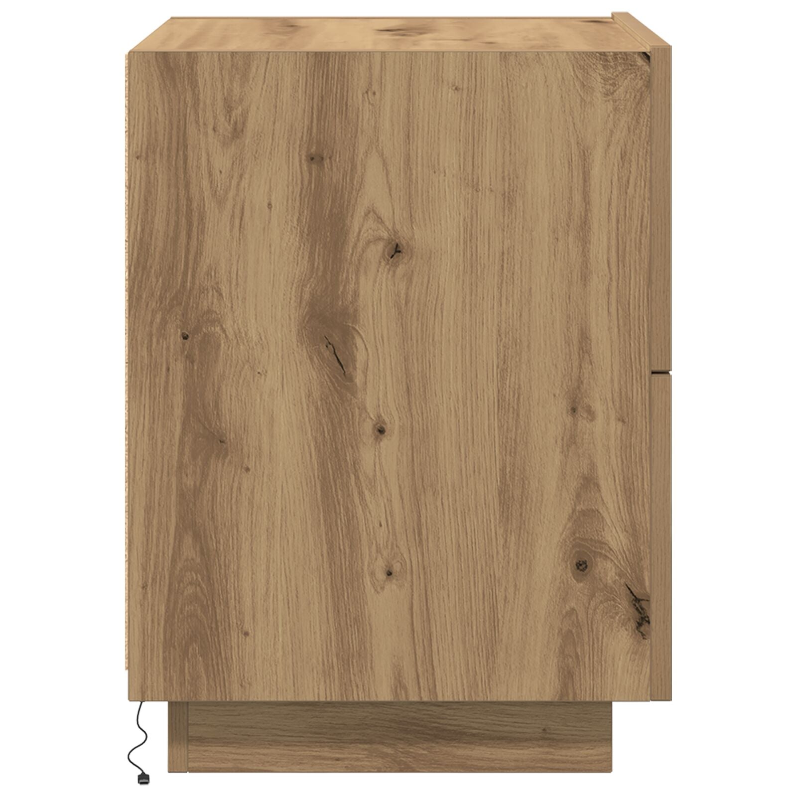 Nachtkastjes Met Led-Verlichting 2 Stuks Artisan Eiken 45X40X55 Cm