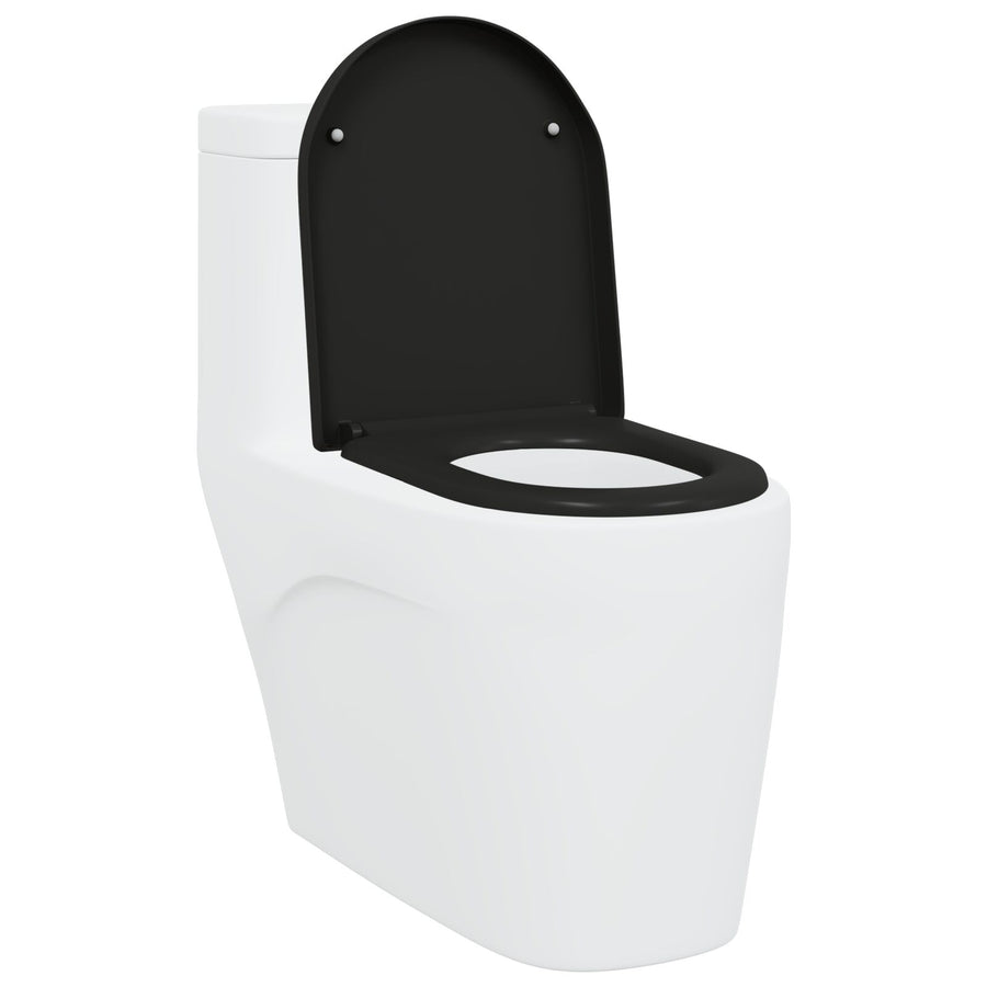 Toiletbril Met Snelle Release En Zachte Sluiting Duroplast Zwart