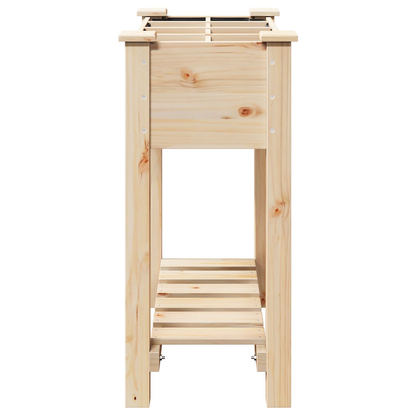 Tuinplantsoen Met Rasters 71X37X76 Cm Massief Hout Vuren 71 x 37 x 76.5 cm