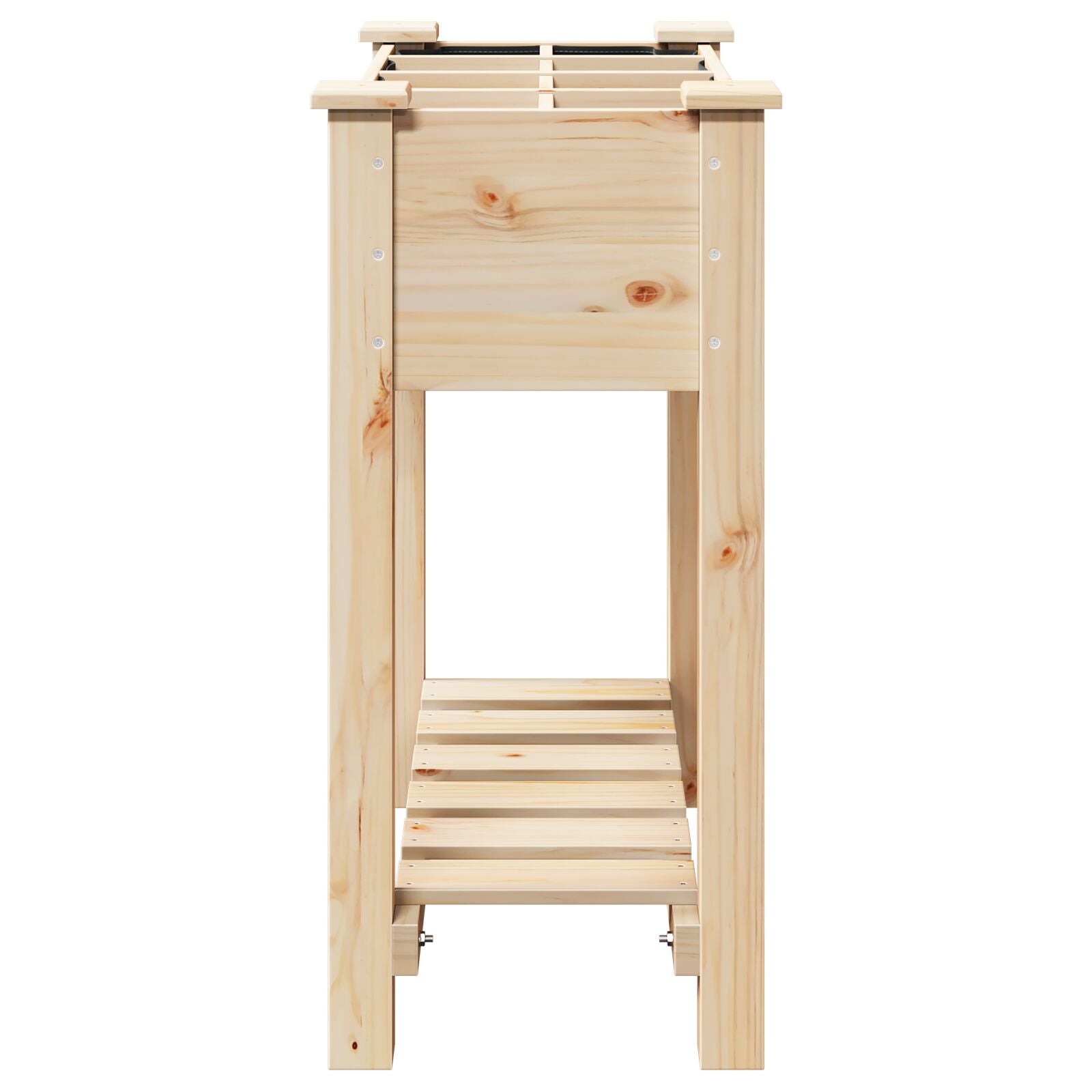 Tuinplantsoen Met Rasters 71X37X76 Cm Massief Hout Vuren 71 x 37 x 76.5 cm