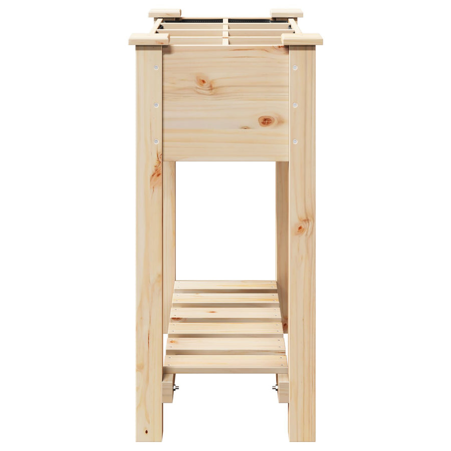 Tuinplantsoen Met Rasters 71X37X76 Cm Massief Hout Vuren 71 x 37 x 76.5 cm