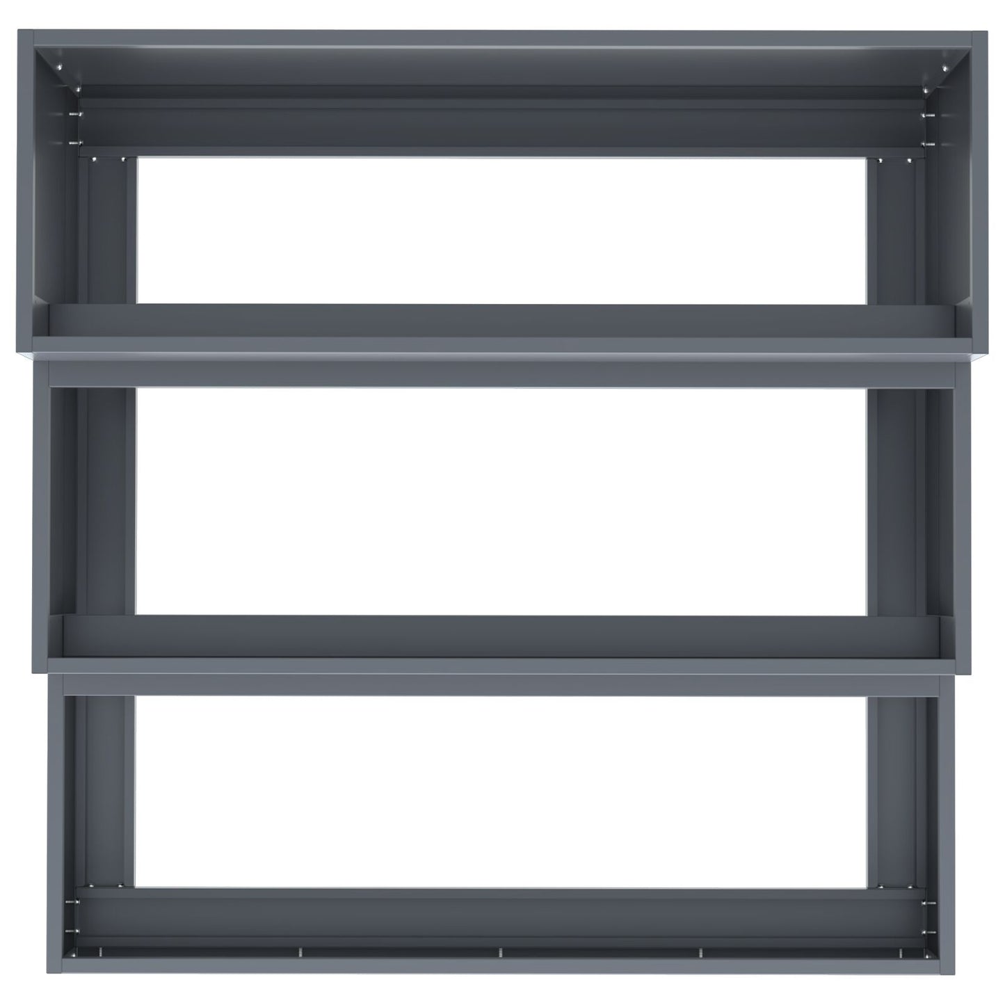 Tuin Plantenbak 3-Tier Staal 90 x 90 x 35 cm Anthraciet