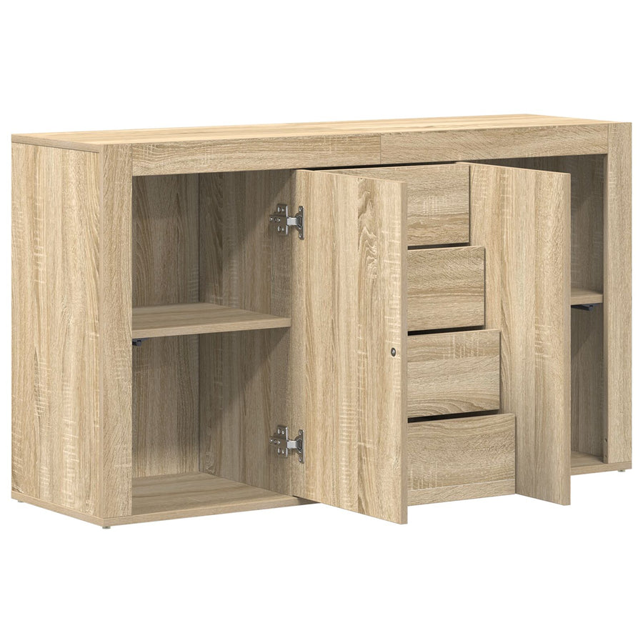 Dressoir Sonoma Eiken Bewerkt Hout 120 X 36 X 69 Cm Opslag