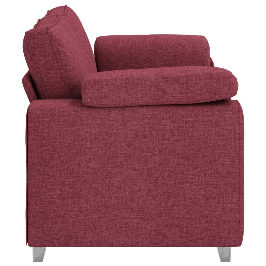 Bank Stof, Hout Regulier Bank Rechthoekig Modern Wind Rood 140 cm