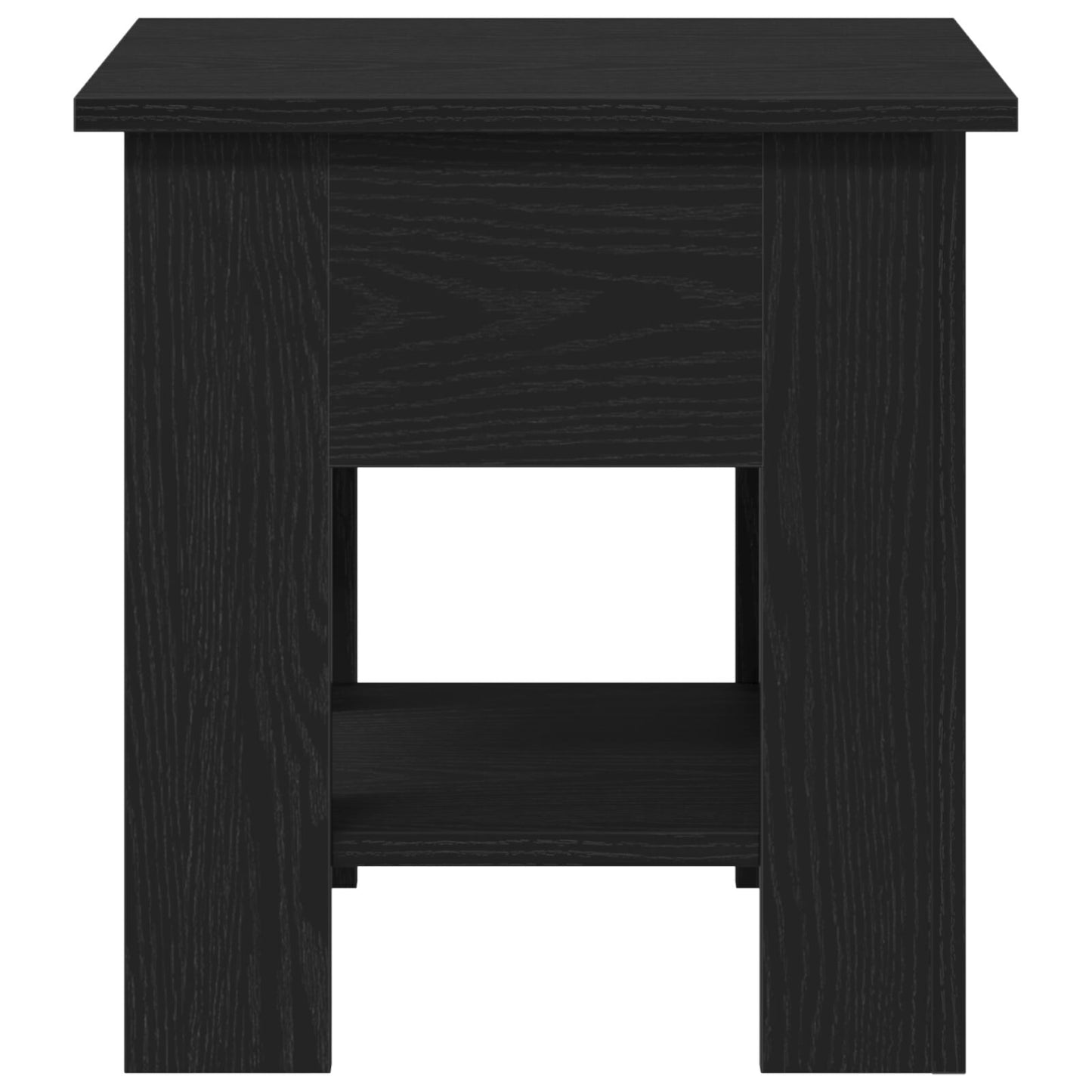 Salontafel Zwart Eiken 40X40X42 Cm Bewerkt Hout