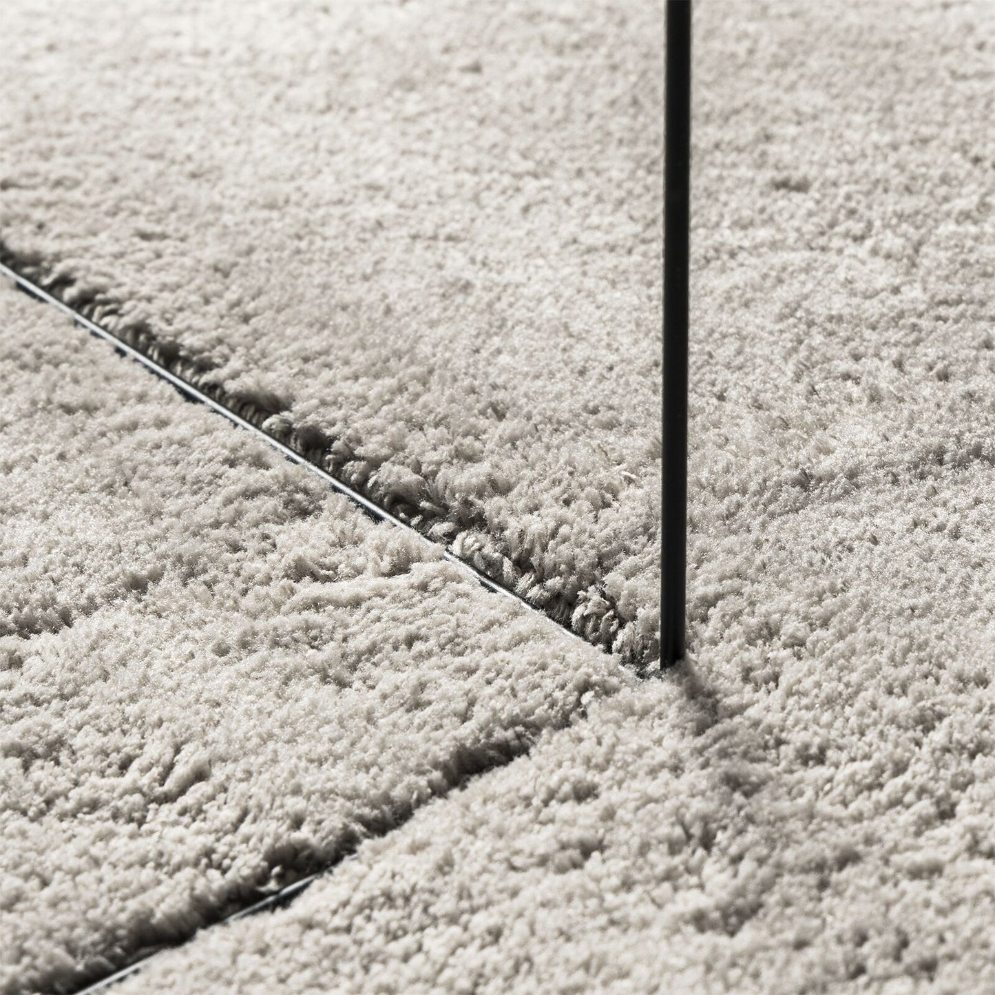 Vloerkleed 'Huarte' Korte Stapel Zacht En Wasbaar Zand 160 x 230 cm Ovaal-Golfrand