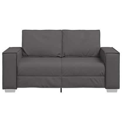 Loveseat Kunstleer Grijs 120 cm