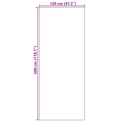 Deurmat Wasbaar Cyan 120X300 Cm