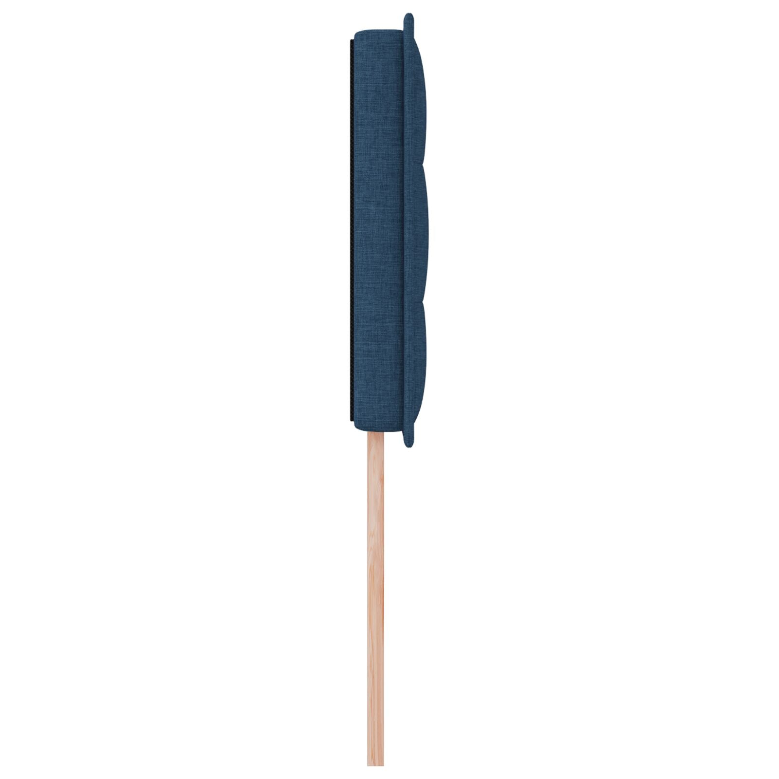 Hoofdbord Lijnen Ontwerp Stof Blauw 100 cm Laag hoofdbord
