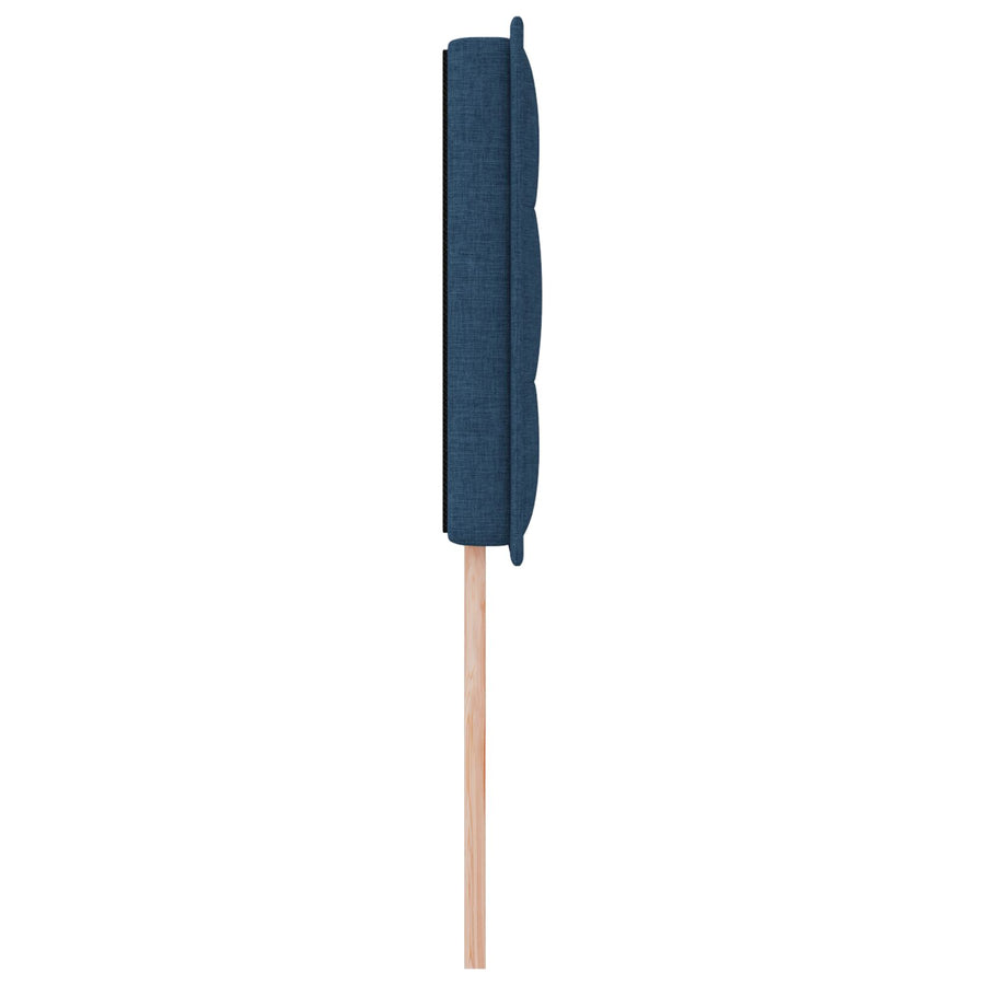Hoofdbord Lijnen Ontwerp Stof Blauw 100 cm Laag hoofdbord