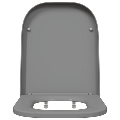 Snelle Toiletbril Met Soft Close Duroplast Grijs