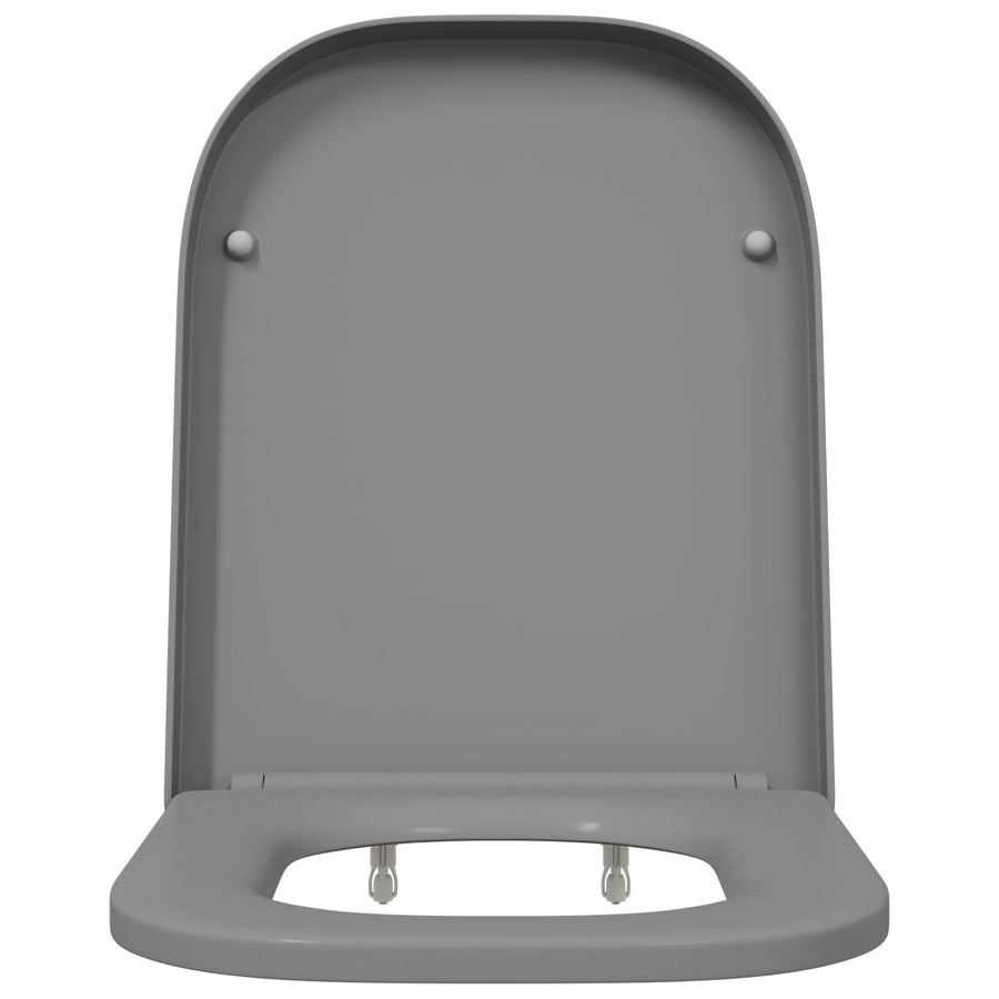 Snelle Toiletbril Met Soft Close Duroplast Grijs