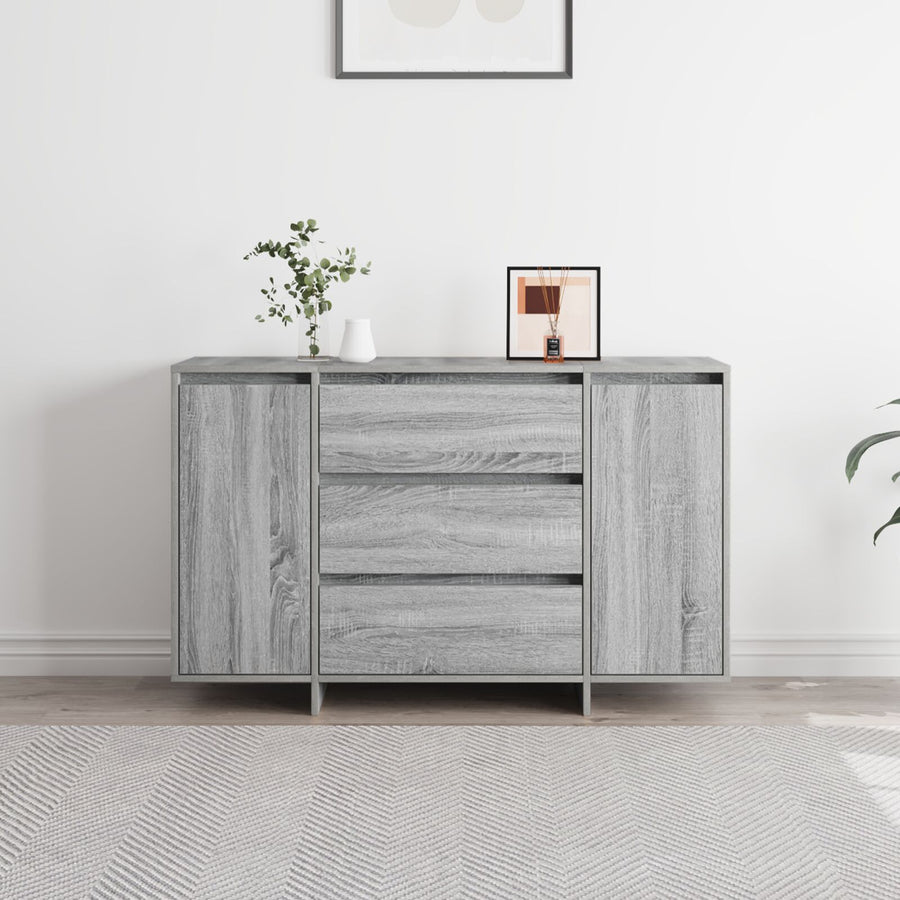 Dressoir Grijs Sonoma Gefabriceerd Hout Dressoir Rechthoekig