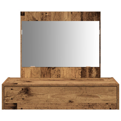Wandkaptafel 83 x 40 x 70 cm Oude Hout zonder LED