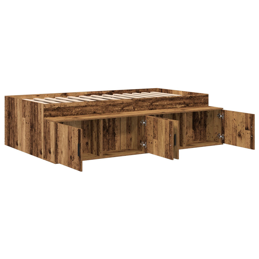 Opslag Bedframe Oude Hout 80X200 Cm