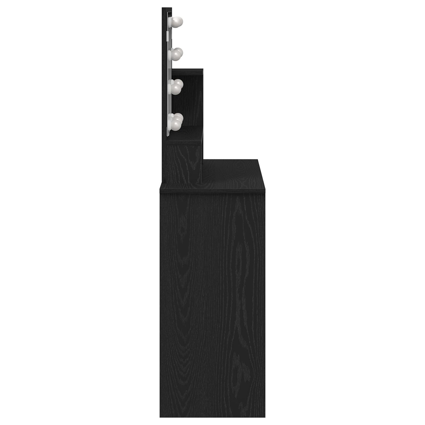 Led Kaptafel In Zwart Eiken - 86.5 X 35 X 136 Cm