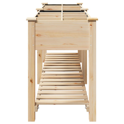 Tuincontainer Met Rasters 203X53X76 Cm Massief Vurenhout 203,5 x 53 x 76,5 cm