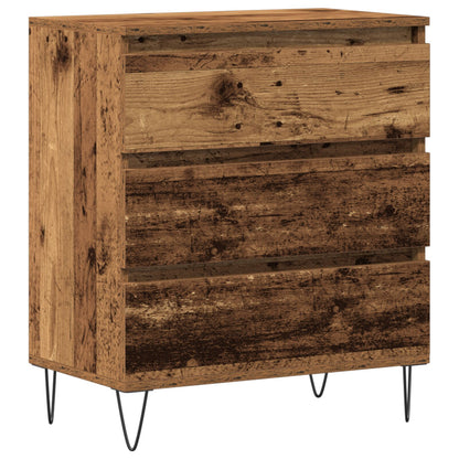 Dressoir Met Lades 60X35X70 Cm Geëngineerd Hout Oude hout
