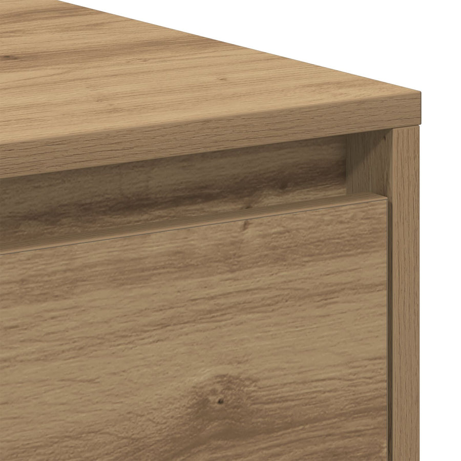 Nachtkastje 45X34X44,5 Cm Bewerkt Hout 1 Artisan eiken