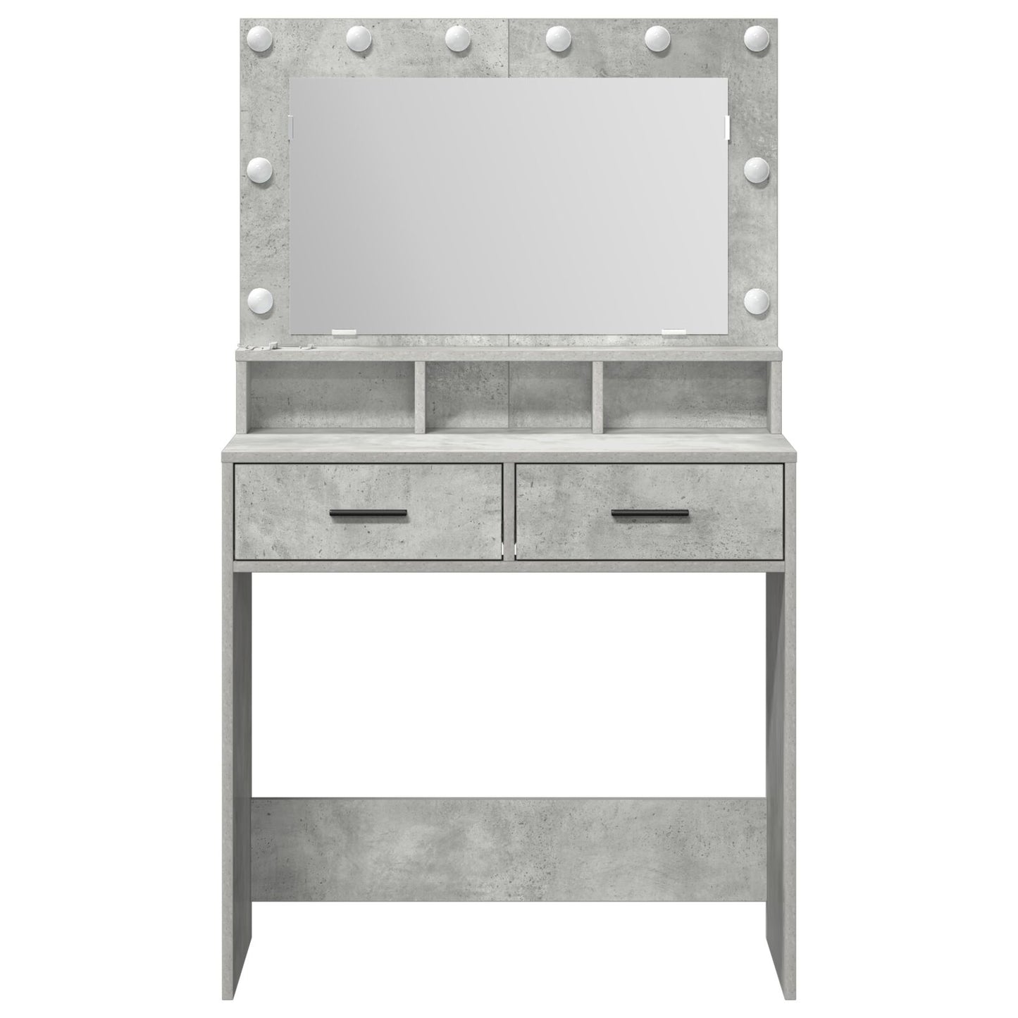 Kaptafel Met Led-Verlichting 79 x 41 x 135 cm Betonnen grijs
