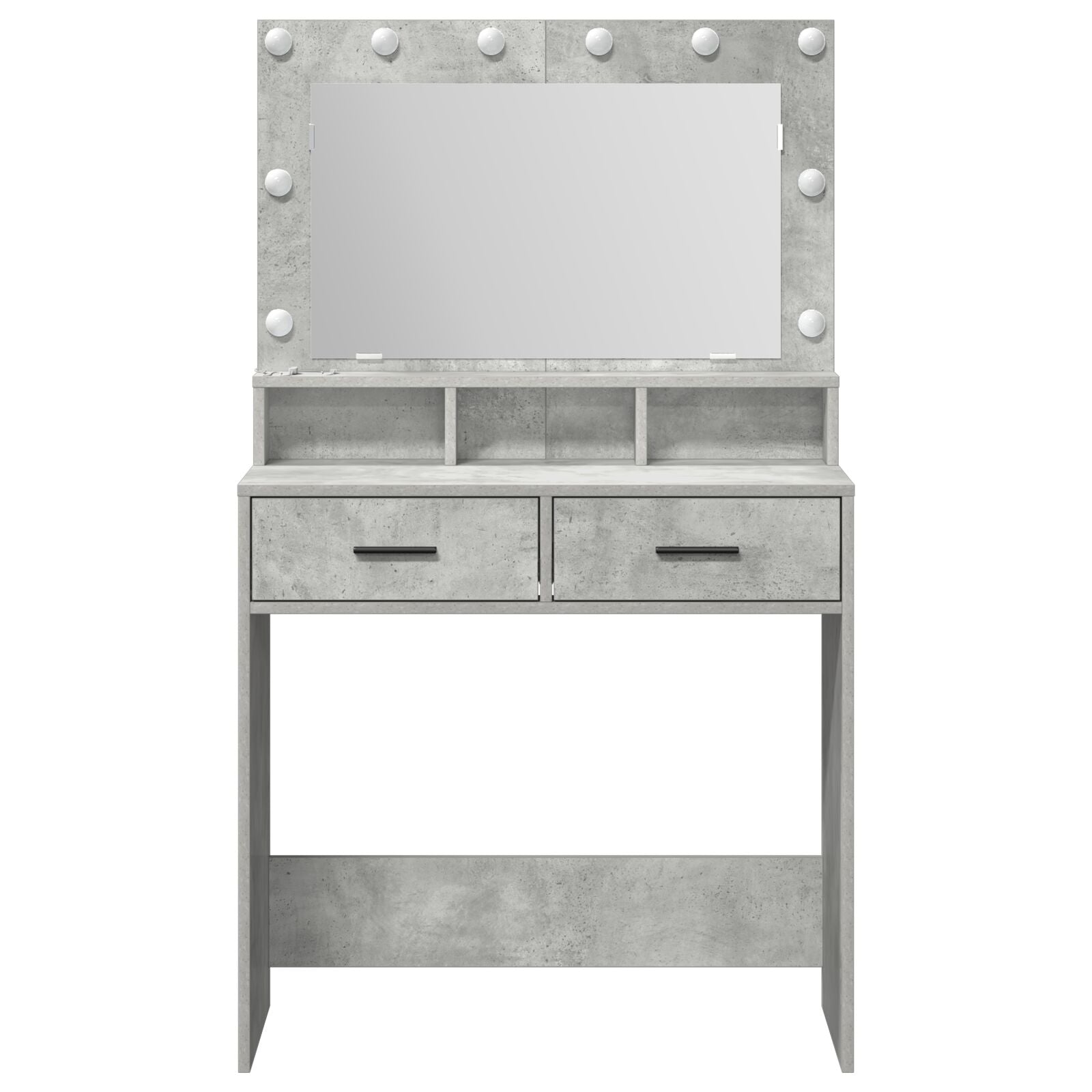 Kaptafel Met Led-Verlichting 79 x 41 x 135 cm Betonnen grijs