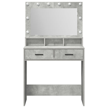 Kaptafel Met Led-Verlichting 79 x 41 x 135 cm Betonnen grijs