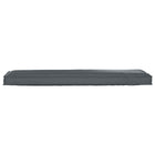 Buitenkussen 140x40x8 cm antraciet oxford stof