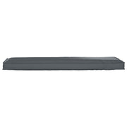 Buitenkussen 140x40x8 cm antraciet oxford stof
