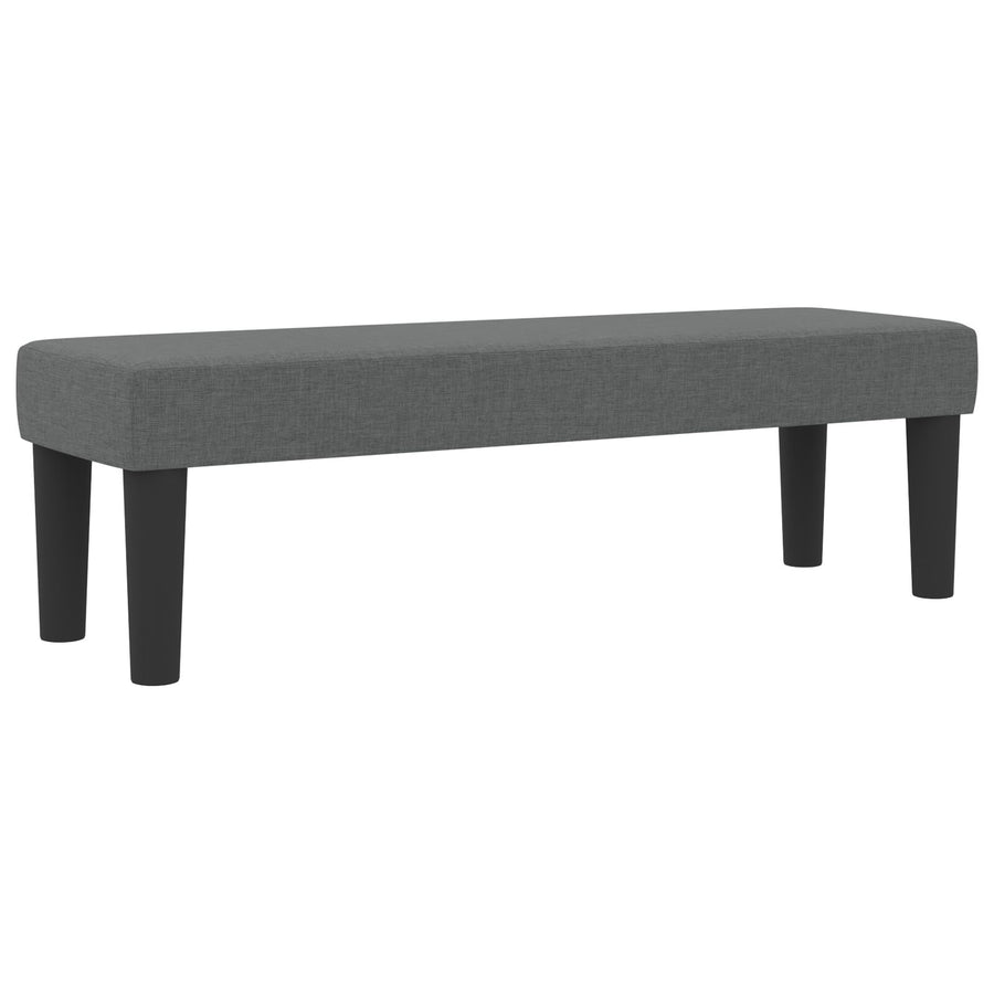 Boxspring Bed Met Matras & Bank Stof Donkergrijs 200 x 200 cm Lijnen design
