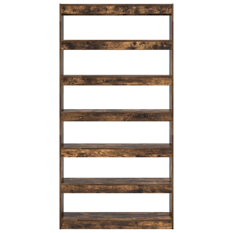 Bruine Boekenkast Bruin Geengineerd Hout 100 X 30 X 198 Cm
