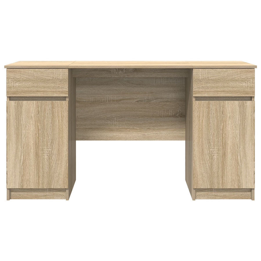 Bureau Sonoma Eik 140X49X76 Cm Bewerkt Hout
