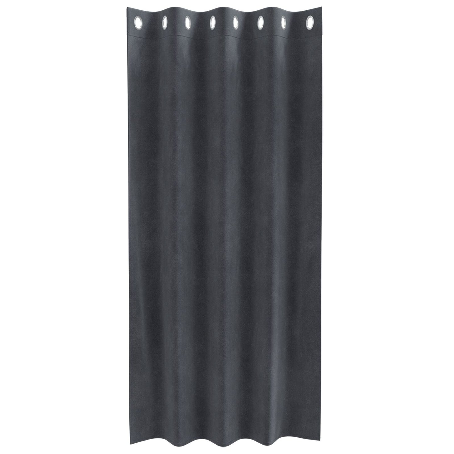 Zwartout Gordijnen 2 Stuks Fluweel Lichtgrijs 140 x 175 cm met oogjes
