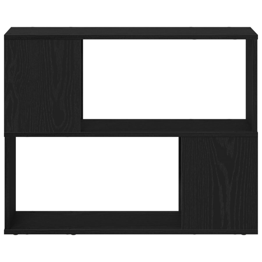 Witte Tv-Kast Van Bewerkt Hout Zwart eiken 80 x 24 x 63 cm