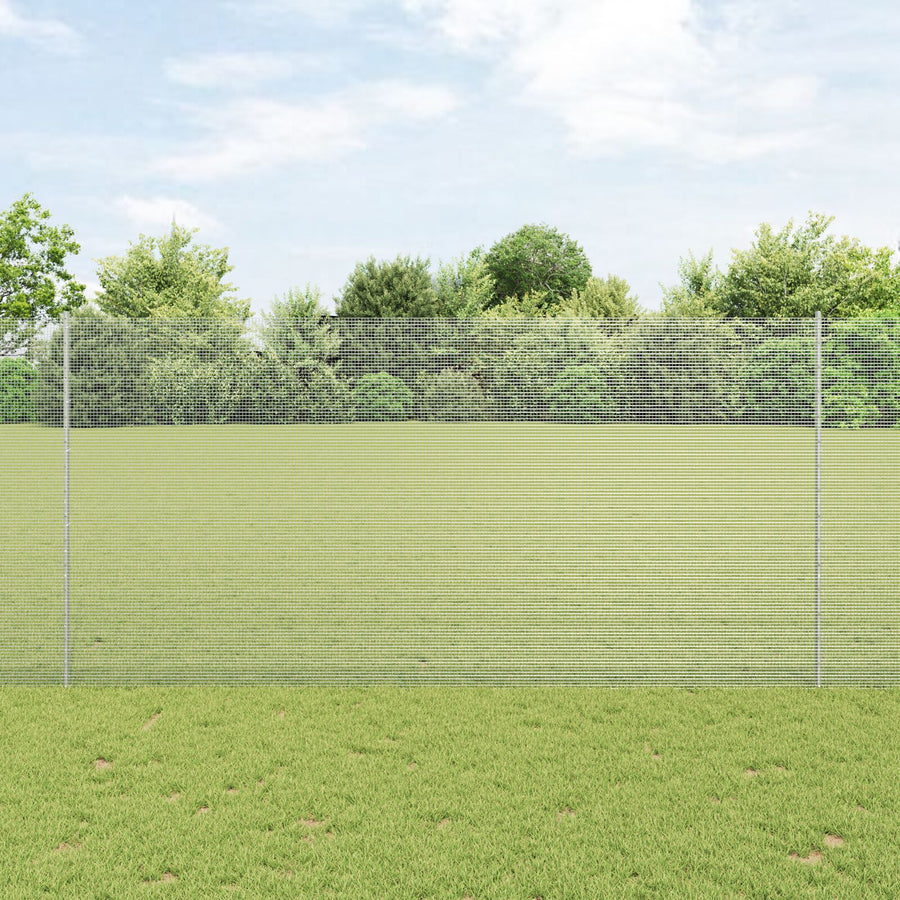 Gegalvaniseerd Draadhek Met 10 U-Posts Zilver 1.5X10 M Staal